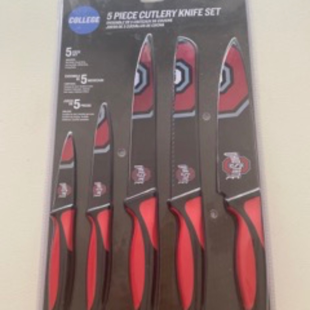 5 piece cutlery knife set Ohio State